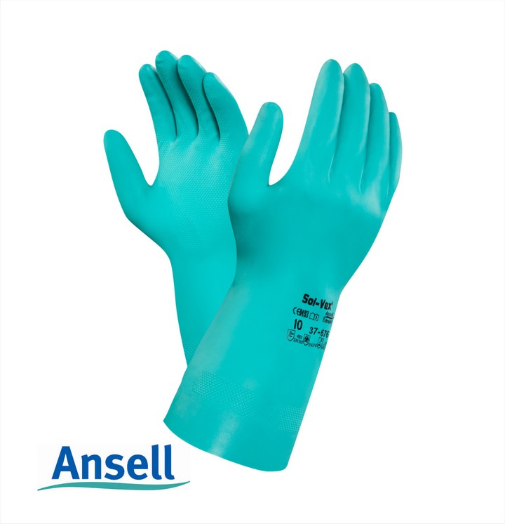 Ansell Solvex Nitrile Glove Chemical Resistant Gloves Direct